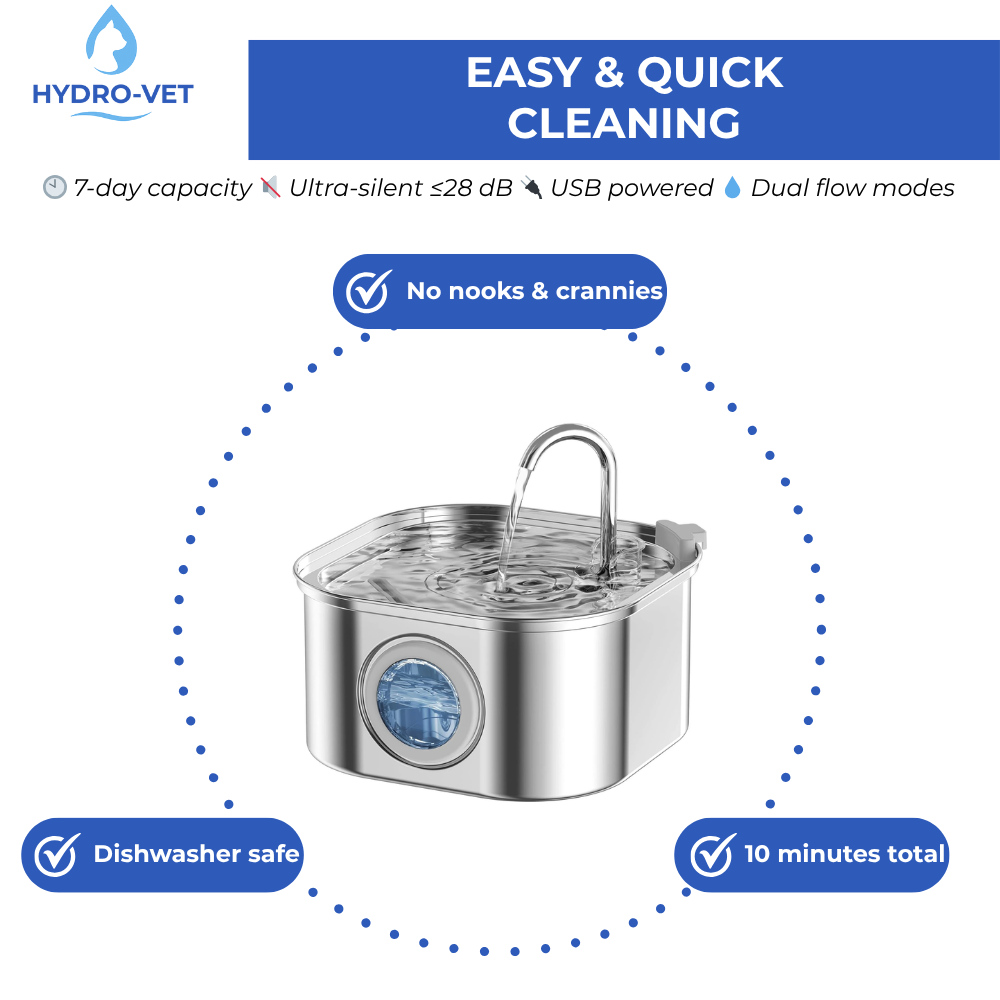Fonte para Animais SilenceFlow Grau Veterinário Silenciosa e Fácil de Limpar