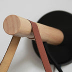 Wooden Nordic Wall Lamp – Minimalist Iron and Wood Sconce for Indoor Lighting – 38 cm Height 6