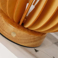 Wooden Table Lamp with Sculptural Design and Touch Controls – Eco-Friendly Bedside Lamp for Living Room and Bedroom 6