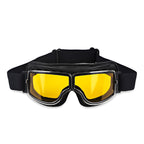 VeloNova Vintage Goggles with Anti-Fog and UV Protection