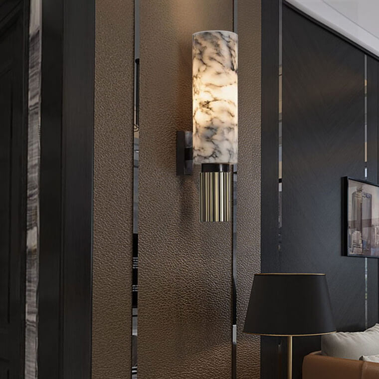 Lunara | Modern Marble Wall Lamp With Adjustable Brightness