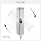 Adjustable LED Makeup and Bathroom Mirror with Dual Arm