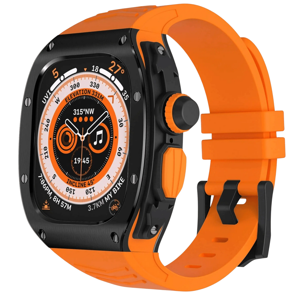 Edelstahlgehäuse und Silikonarmband für Apple Watch Ultra