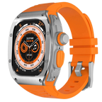 Edelstahlgehäuse und Silikonarmband für Apple Watch Ultra