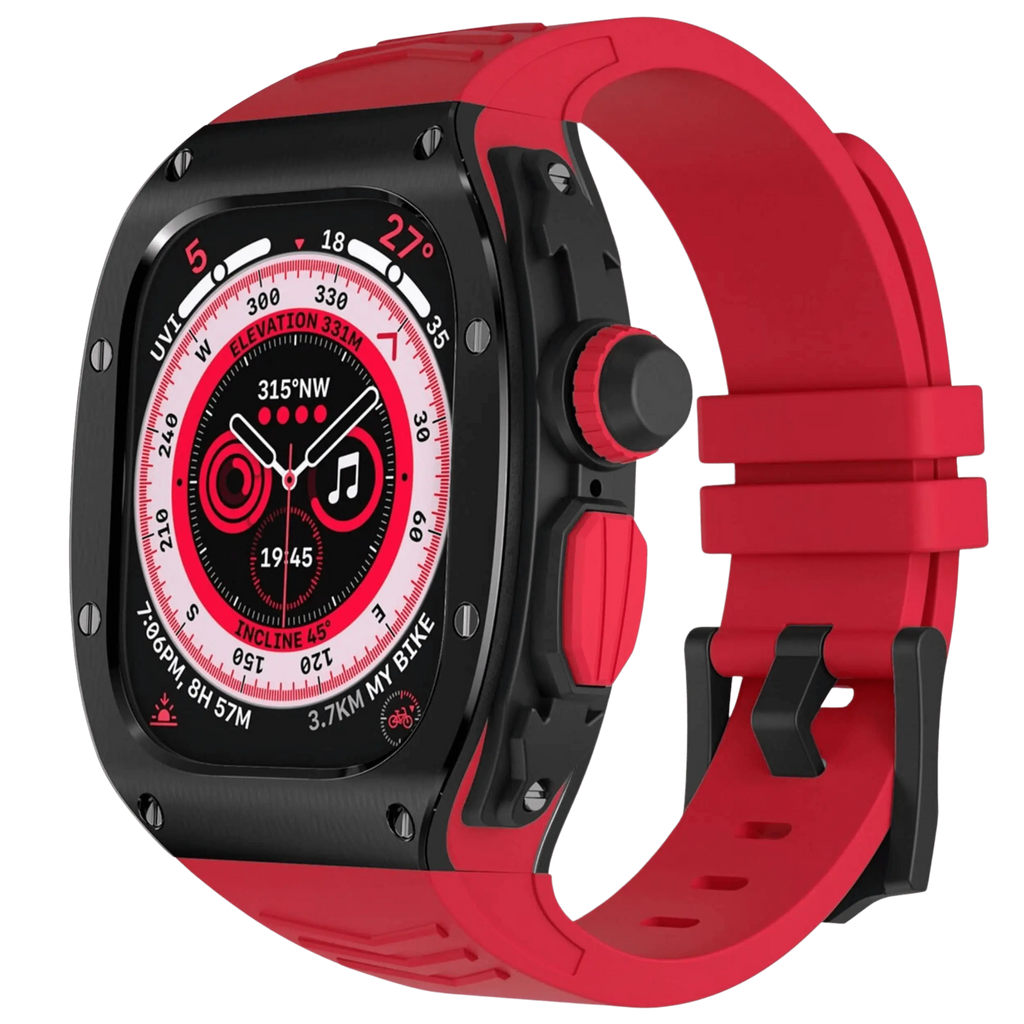 Edelstahlgehäuse und Silikonarmband für Apple Watch Ultra