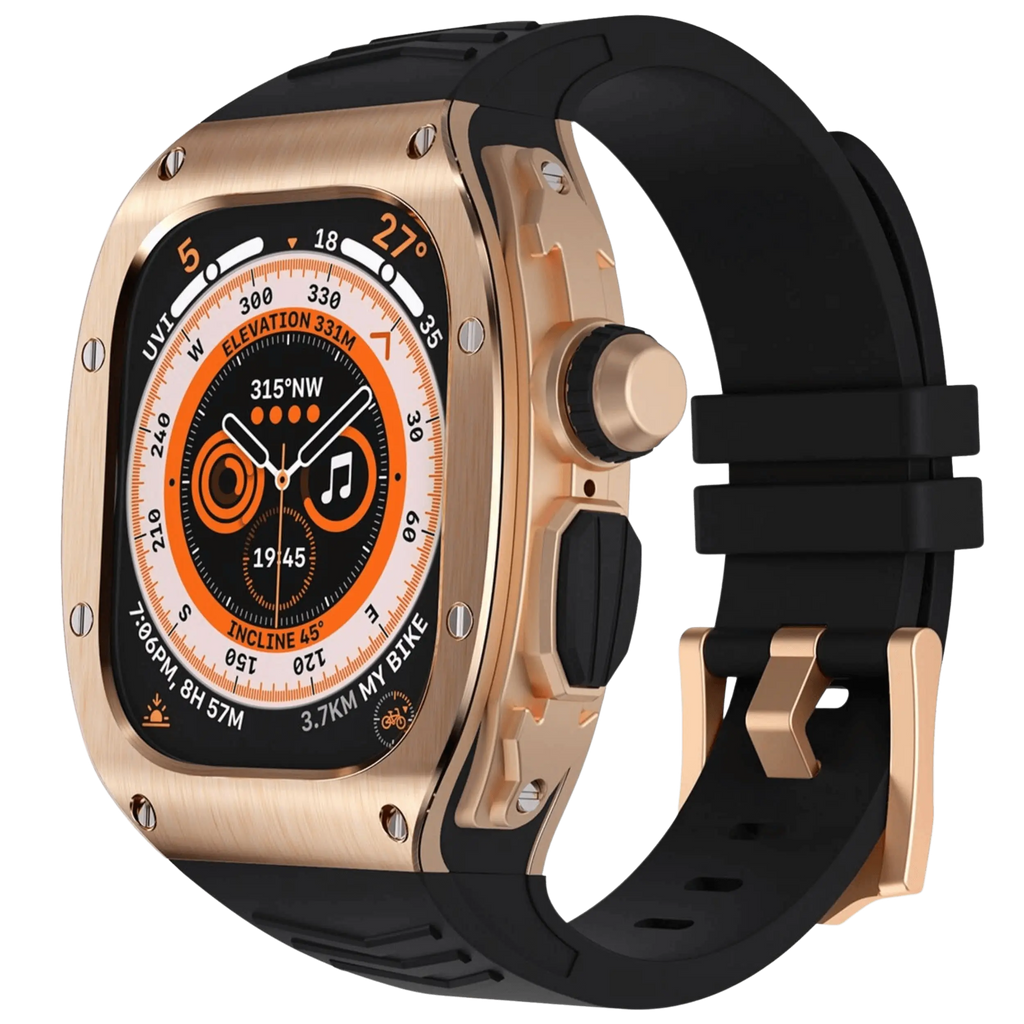 Edelstahlgehäuse und Silikonarmband für Apple Watch Ultra