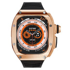 Edelstahlgehäuse und Silikonarmband für Apple Watch Ultra