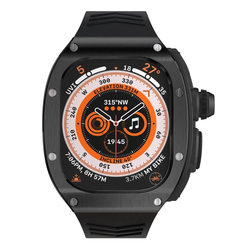 Edelstahlgehäuse und Silikonarmband für Apple Watch Ultra