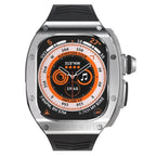 Edelstahlgehäuse und Silikonarmband für Apple Watch Ultra