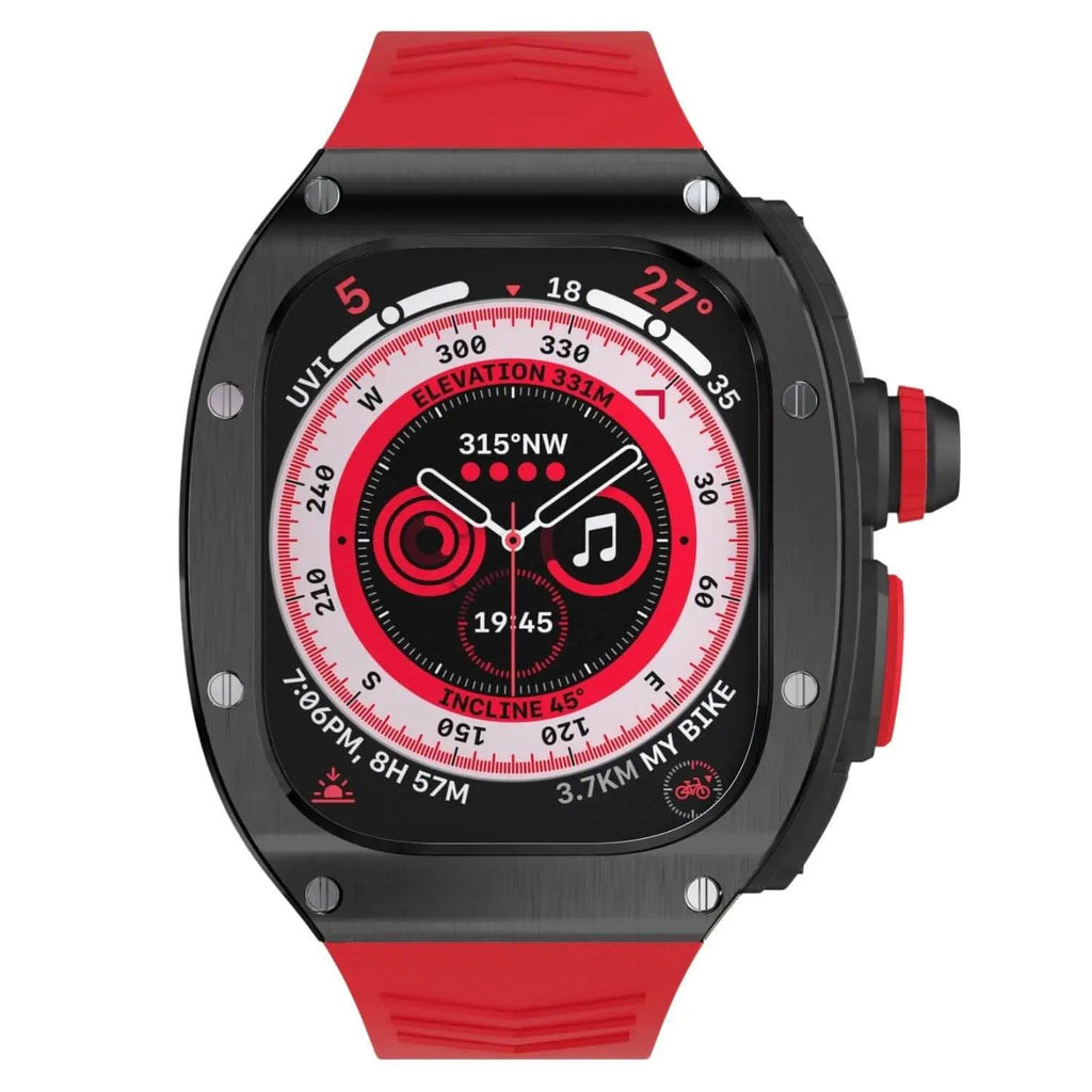 Edelstahlgehäuse und Silikonarmband für Apple Watch Ultra