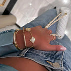 Liora Amber Clover 3-Piece Set Necklace, Bracelet, Earrings