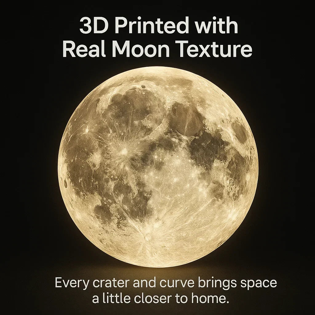 Lunara 3D LED Moon Lamp | Dimmer Night Light For Bedroom