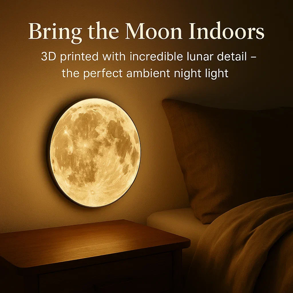 Lunara 3D LED Moon Lamp | Dimmer Night Light For Bedroom