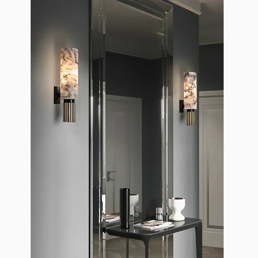 Lunara | Modern Marble Wall Lamp With Adjustable Brightness