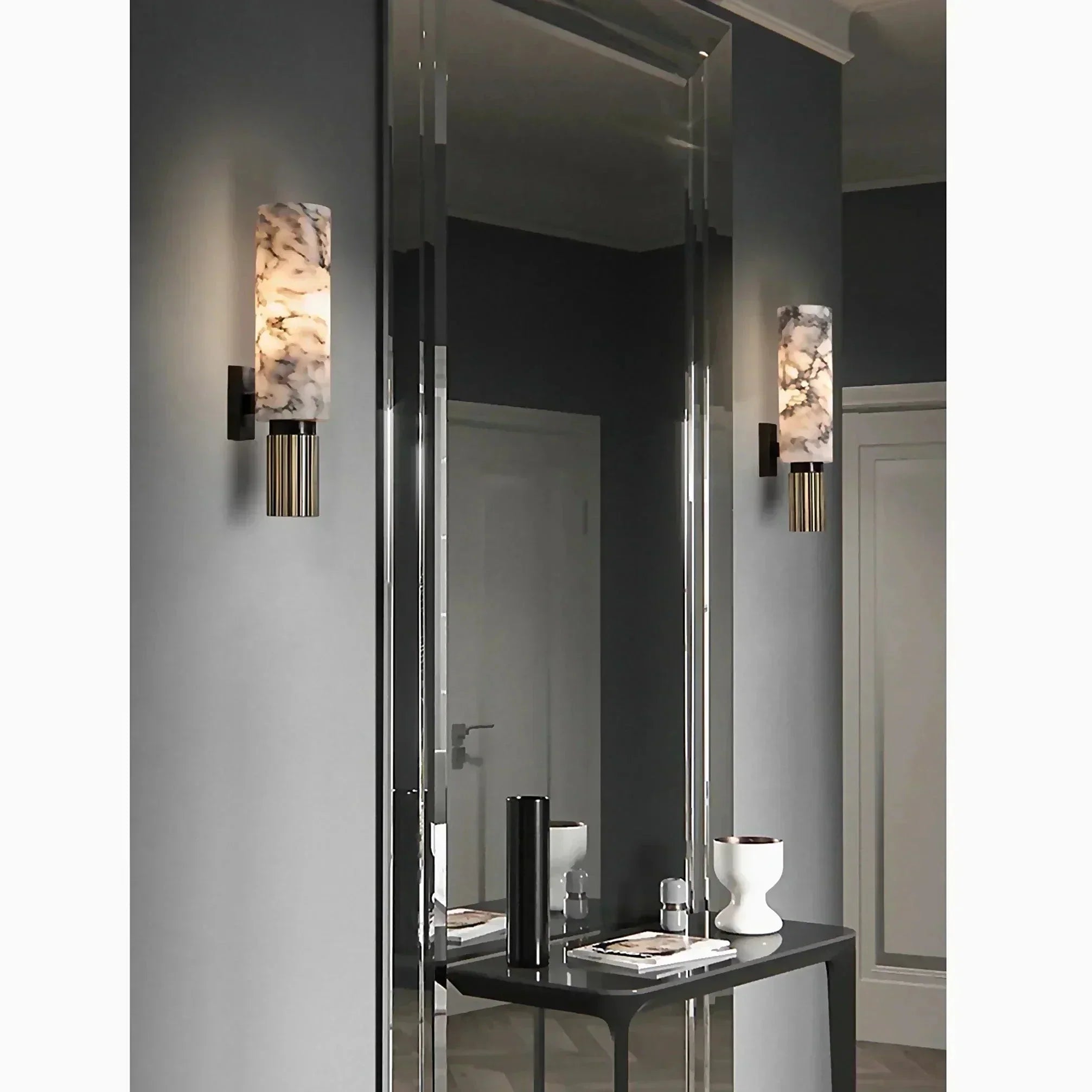 Lunara | Modern Marble Wall Lamp With Adjustable Brightness