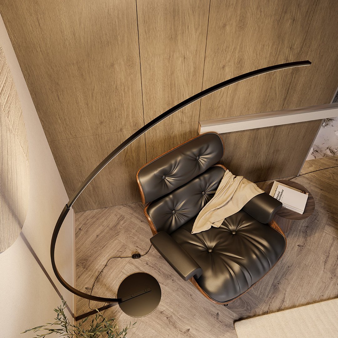 NovaArc Floor Lamp LED With Foot Switch Dimmable 2700K