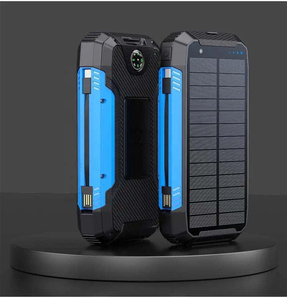 LumiVolt 30,000mAh Waterproof Wireless Solar Power Bank