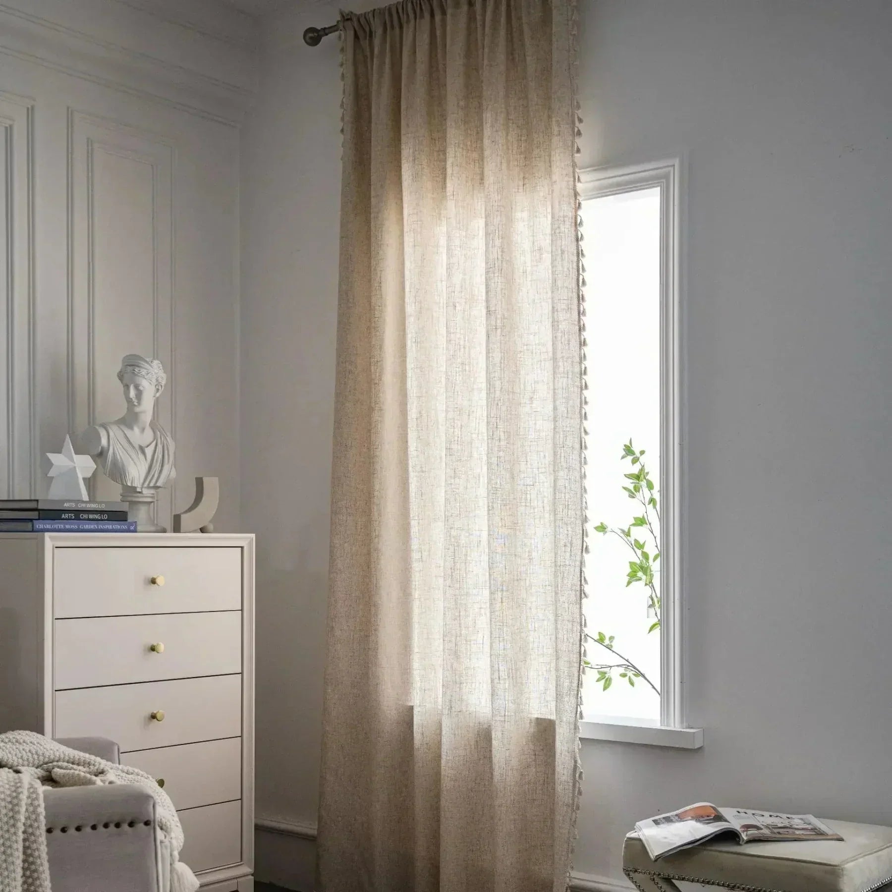 AeroLoom Minimal Curtain Whisper Soft Sheer Drapery