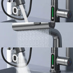 Quorra AquaFlex Pull-Out Faucet For Kitchen And Bathroom, 60cm Extendable Hose, 360 Degree Swivel, High Arc Design