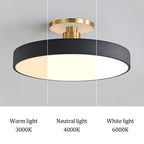 Kirrea Modern LED Semi-Flush Ceiling Light For Dining Rooms