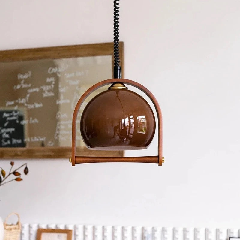 Rivara Wood Pendant Light, Vintage Dining And Kitchen Lamp