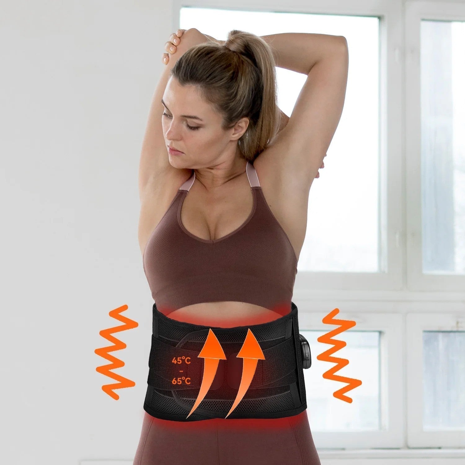 LumaWave 630nm Red Light Waist Belt with Heat and Vibration