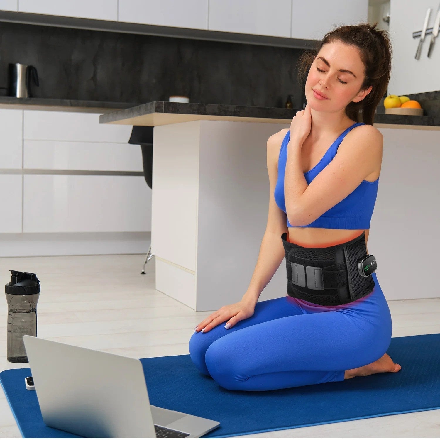 LumaWave 630nm Red Light Waist Belt with Heat and Vibration