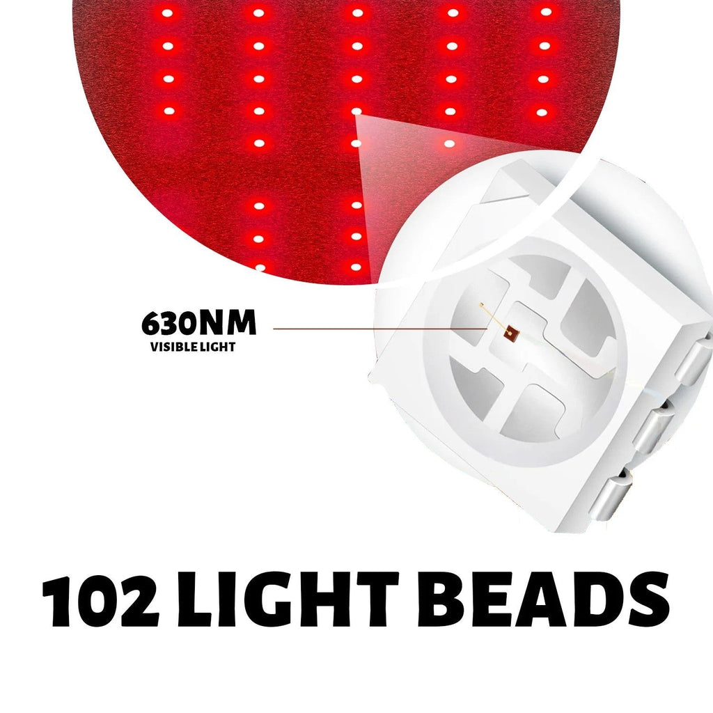 LumaWave 630nm Red Light Waist Belt with Heat and Vibration