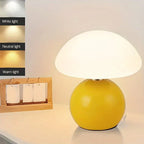 Lunelle French Cream Mushroom Table Lamp Bauhaus Style