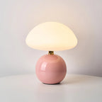 Bellemuse French Cream Mushroom Table Lamp Vintage Style