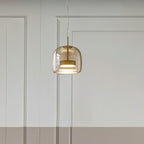 NovaLoom Vintage-Style Retro Pendant Lamp With Amber Glow