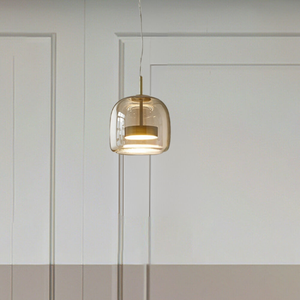 NovaLoom Vintage-Style Retro Pendant Lamp With Amber Glow