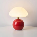 Bellemuse French Cream Mushroom Table Lamp Vintage Style