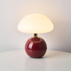 Bellemuse French Cream Mushroom Table Lamp Vintage Style