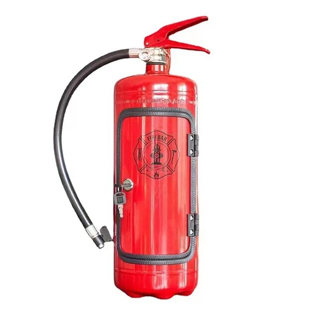 EmberSafe Hidden Bottle Storage Shaped Like A Fire Extinguisher Decorative Concealed Bottle Holder