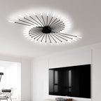 Aurek Industrial Sputnik LED Ceiling Light for Living Rooms