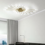 Aurek Industrial Sputnik LED Ceiling Light for Living Rooms