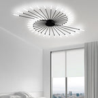 Aurek Industrial Sputnik LED Ceiling Light for Living Rooms