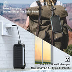 LumiVolt 30,000mAh Waterproof Wireless Solar Power Bank