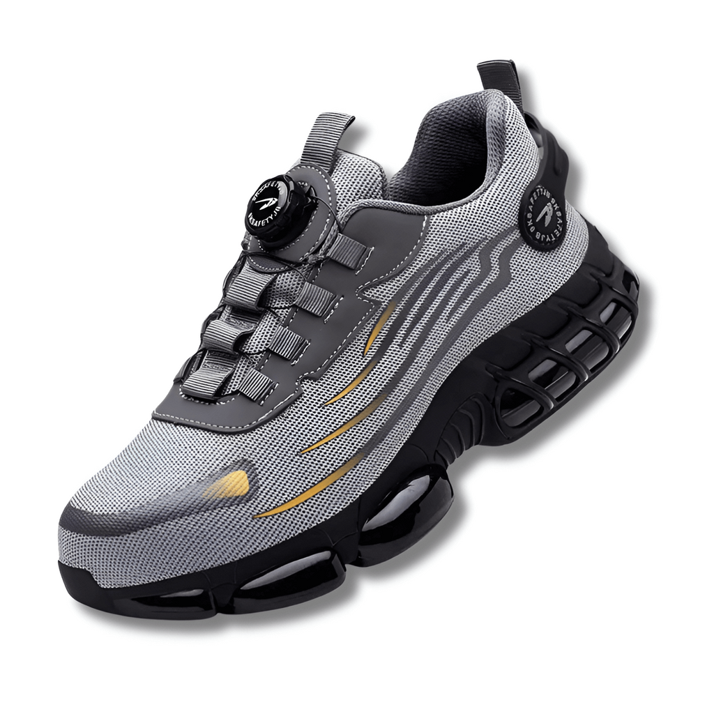 StratoGuard Orthopedic Men's Safety Shoes With One-Hand Quick Change In 3 Seconds And PU Sole