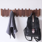 HarmoniWood Handmade Wooden Coat Rack for Hallway Entry