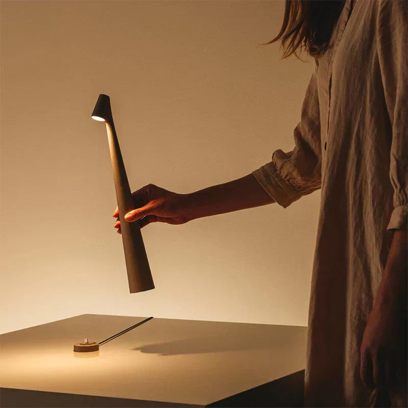 Nordic Minimalist Cordless Table Lamp for Wireless Lighting