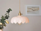 Lotus Glass Pendant Light - Vintage Style, Bulb Included