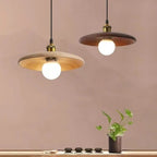 Nordic Oak Wood Pendant Light With Warm Glow - LumaNord