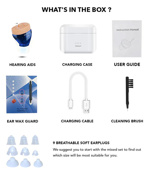 VeroSound デュオ 充電式 インビジブル 補聴器 ペア