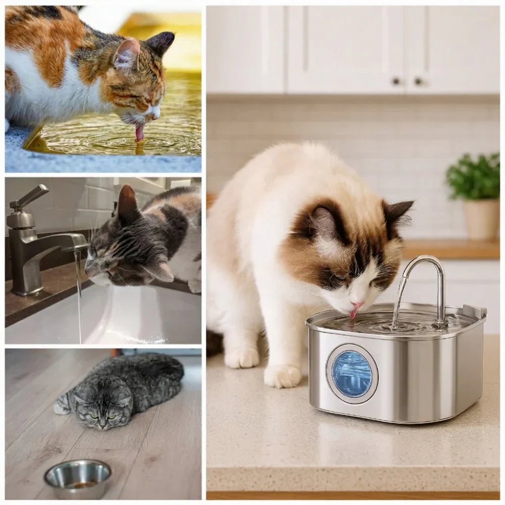 Fonte para Animais SilenceFlow Grau Veterinário Silenciosa e Fácil de Limpar