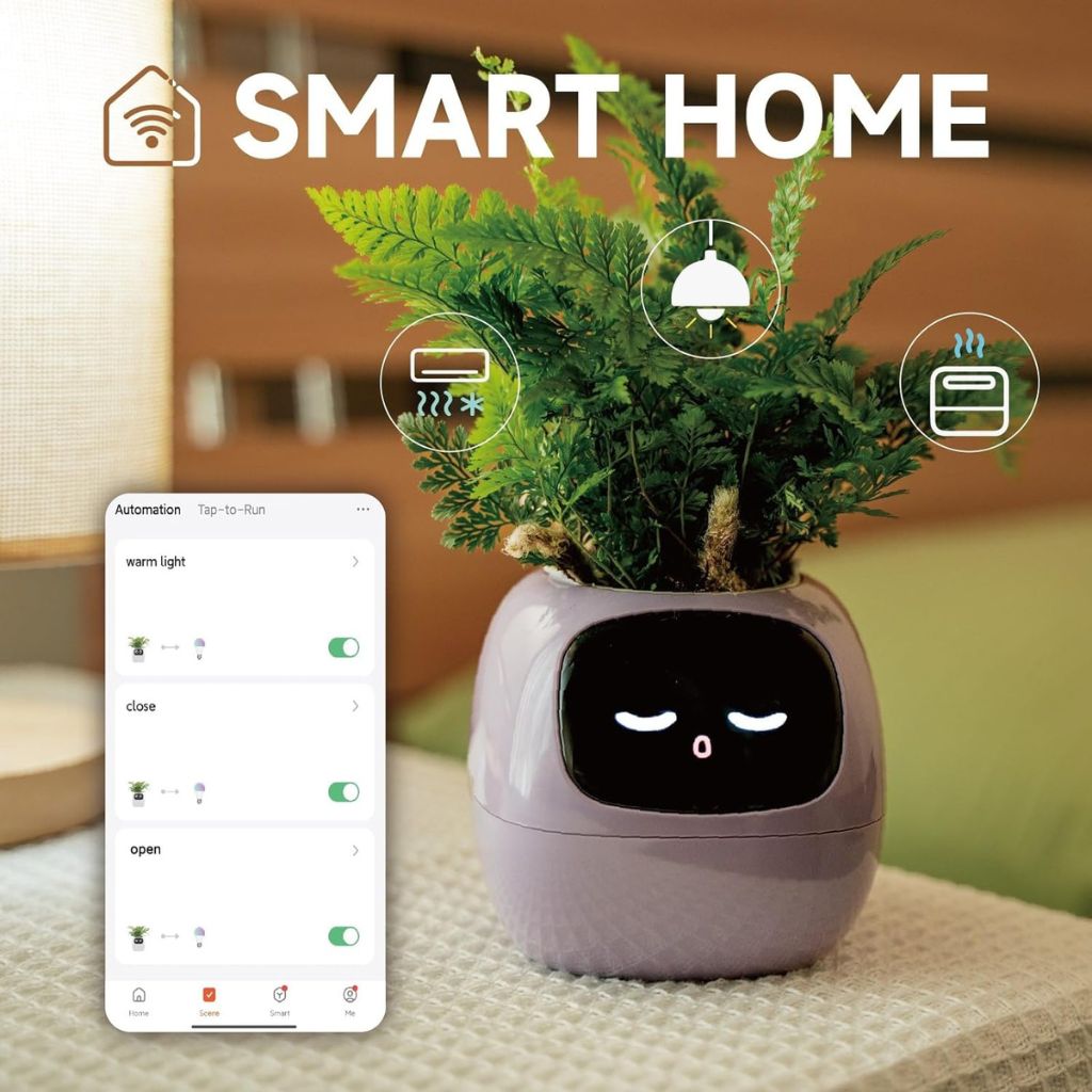 NexiLeaf Smart Planter With 70 Animations Alexa Connected