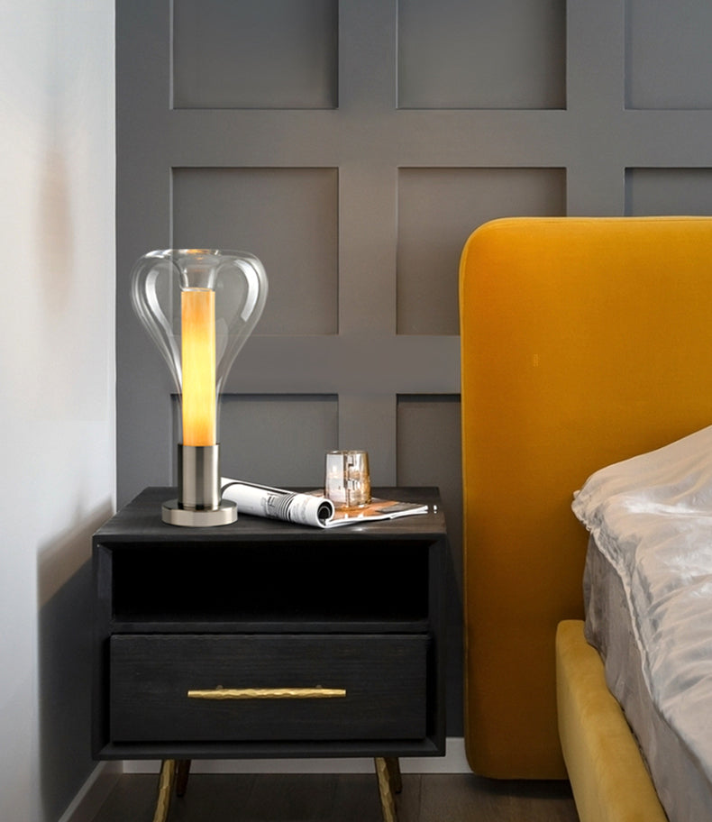 Volara Lava Flow Tischlampe, Bunte Ambient Wohnakzent