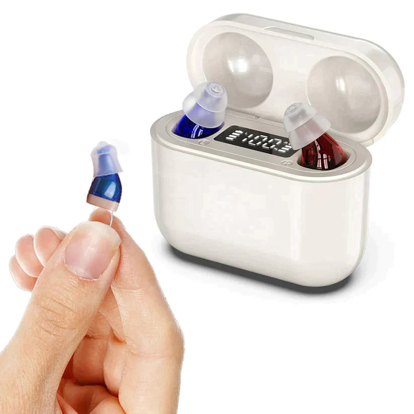 Elorin Invisible Rechargeable Hearing Aid, Discreet Comfortable In-Ear Device For Daily Use And Conversations