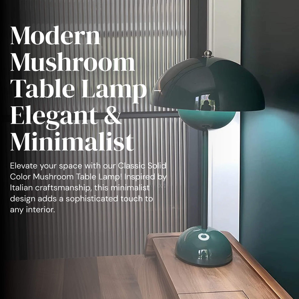 Aurelia | Minimalist Rechargeable Mushroom Bedside Lamp